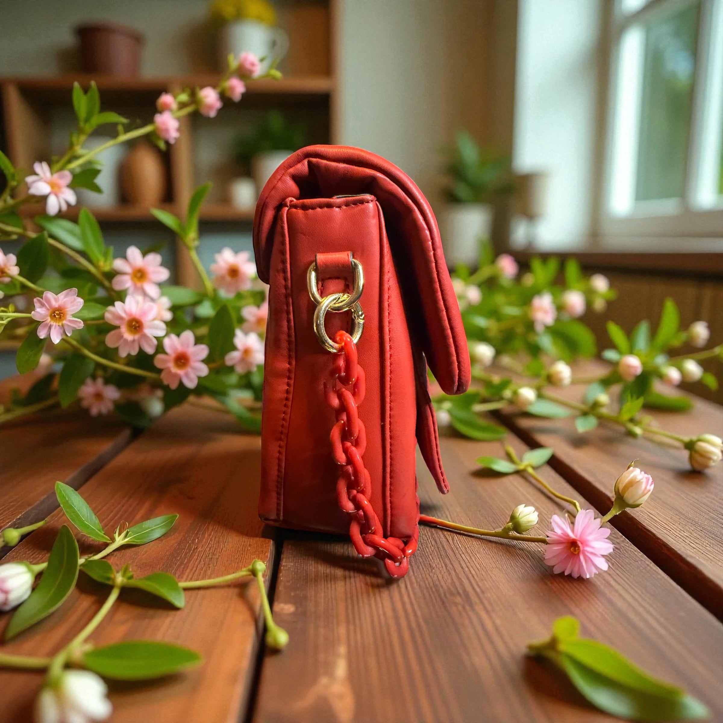 Sac rouge corail – Chic et lumineux