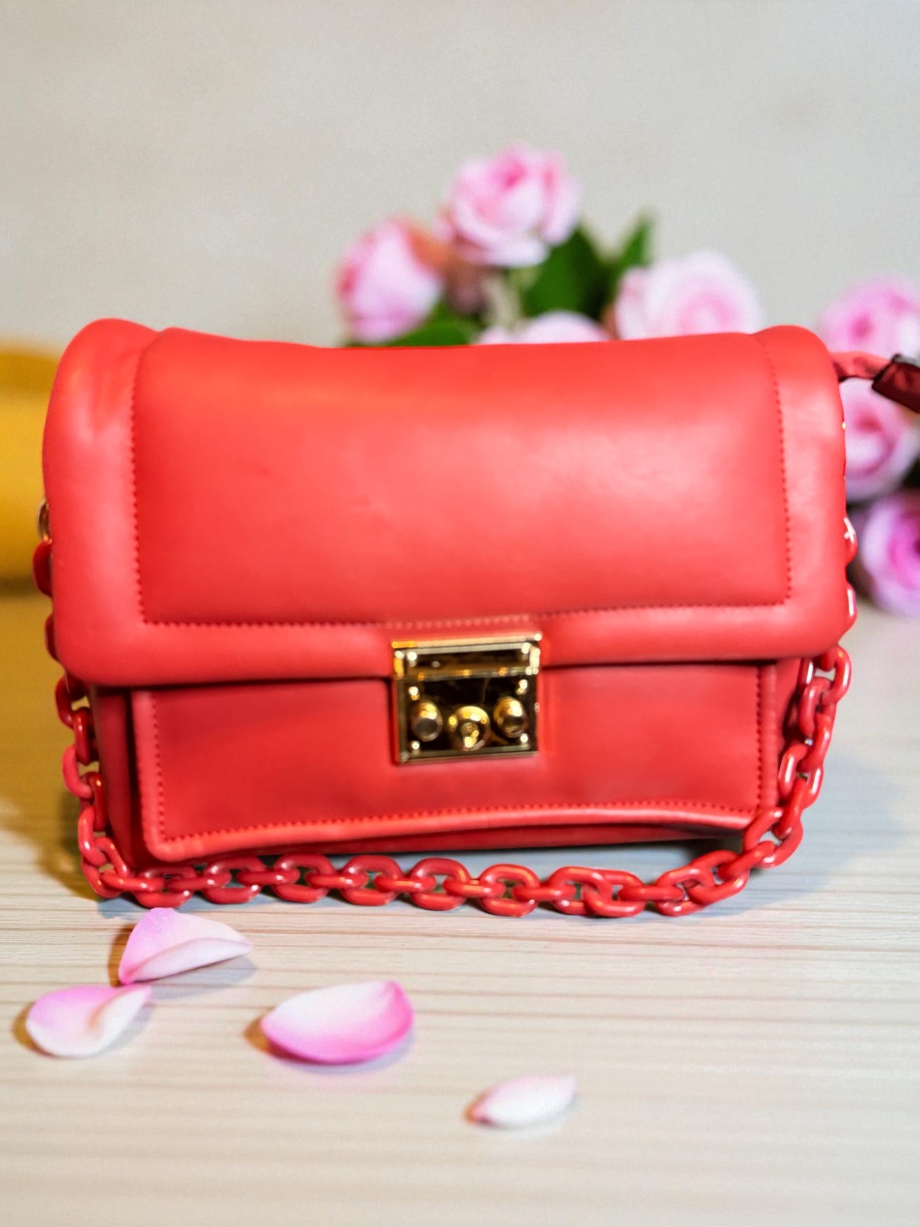 Sac rouge corail – Chic et lumineux